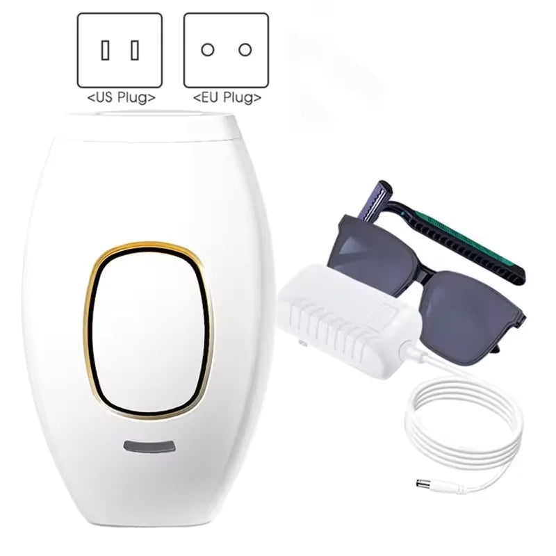 IPL Laser Hair Removal Device for Painless Armpit Leg Lip Hair Removal Skin Rejuvenation Home Use Photon Technology
