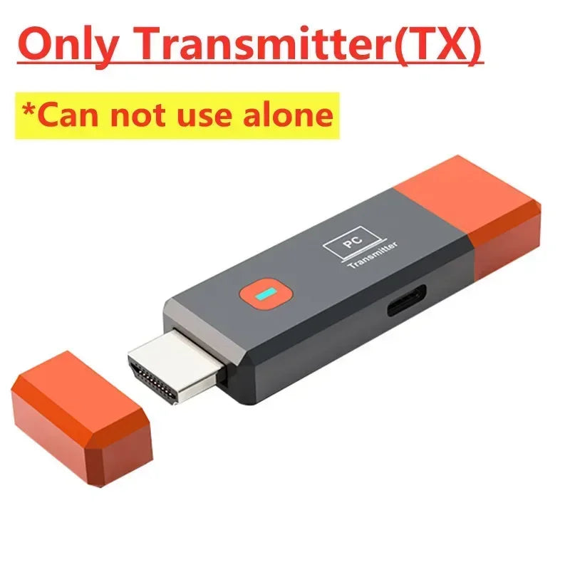 Adaptador HDMI Wireless 1080P VIKEFON TX RX | Sem Wi-Fi | 50m Alcance | USB Plug & Play