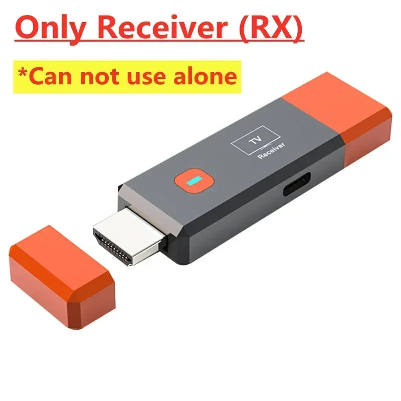 Adaptador HDMI Wireless 1080P VIKEFON TX RX | Sem Wi-Fi | 50m Alcance | USB Plug & Play