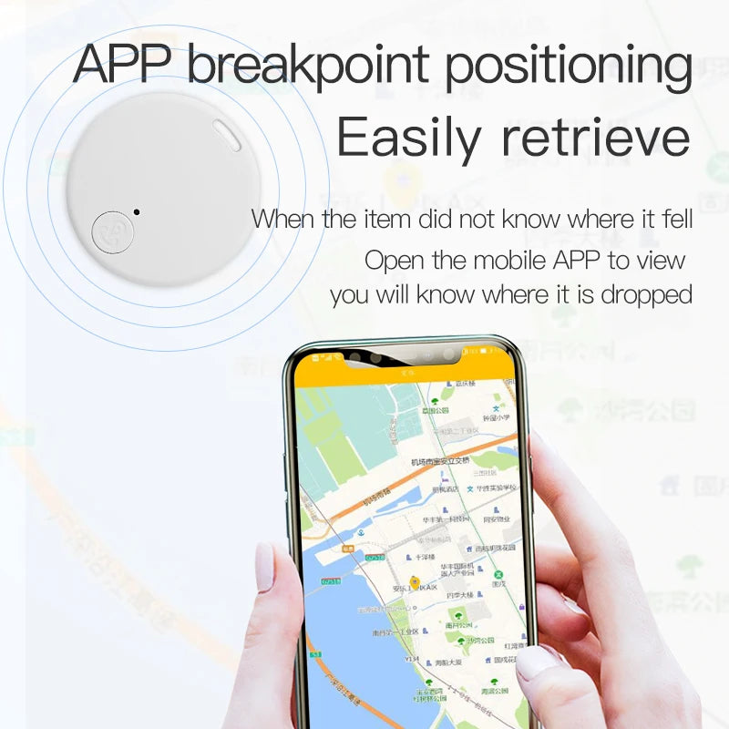 Chaveiro Rastreador Bluetooth 5.0 com App | Localizador GPS Anti-Perda | Alarme e Localização em Tempo Real