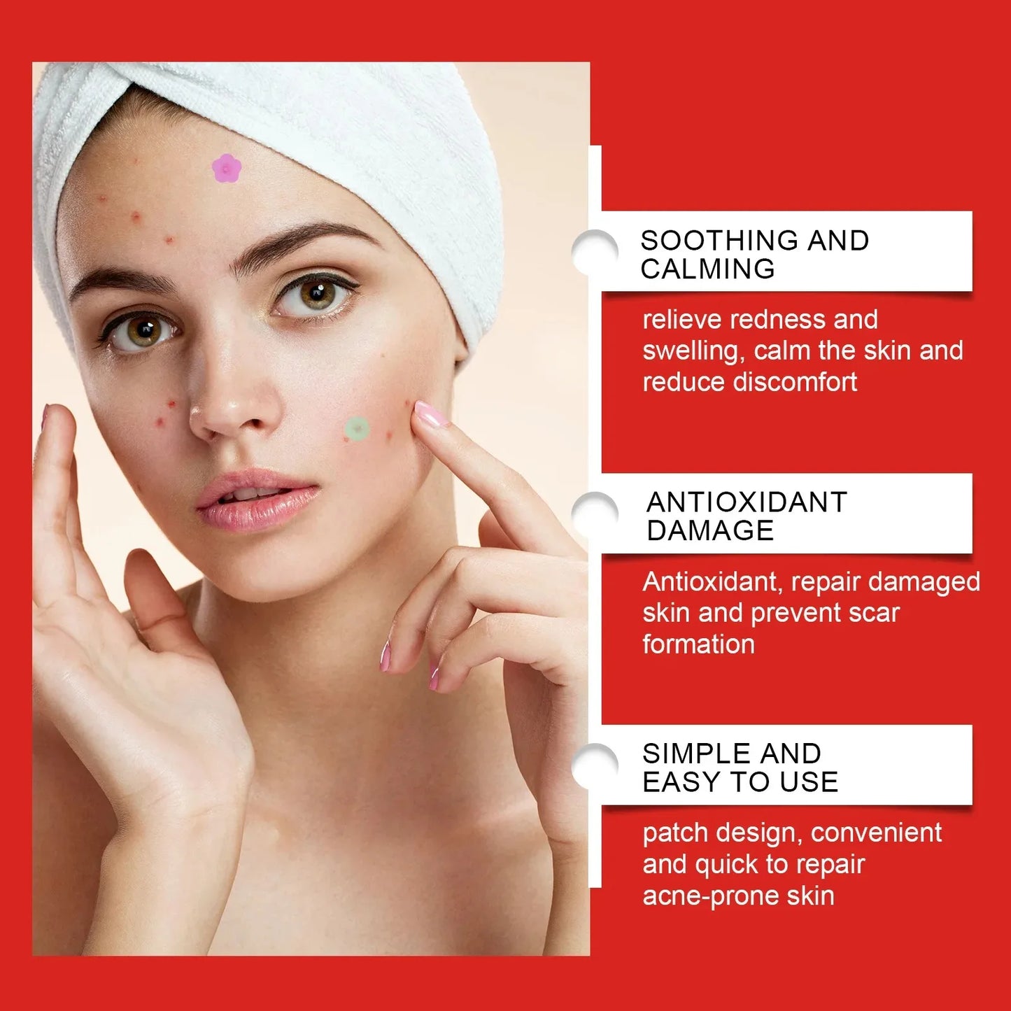 Pimple Patch Antiacne 240 un – Adesivos Hidrocoloides com Centella Asiática