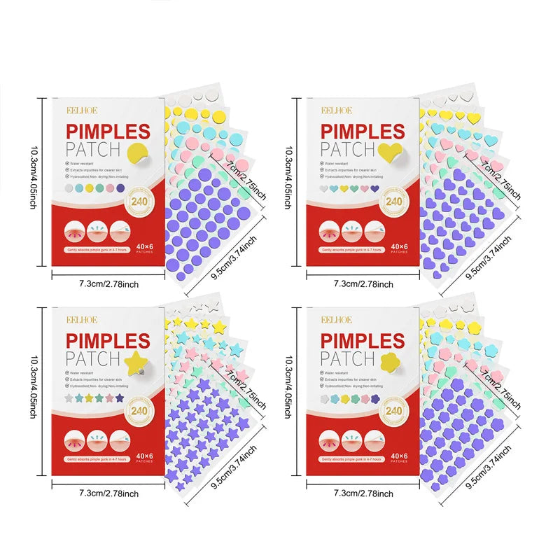 Pimple Patch Antiacne 240 un – Adesivos Hidrocoloides com Centella Asiática