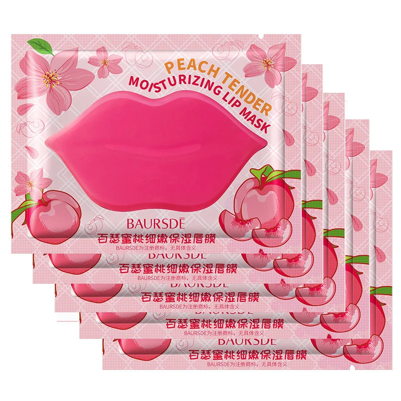Máscara Labial de Colágeno Hidratante Cherry – Brilho & Nutrição