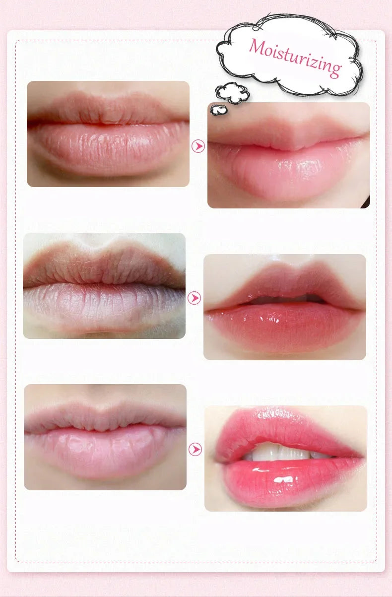 Máscara Labial de Colágeno Hidratante Cherry – Brilho & Nutrição