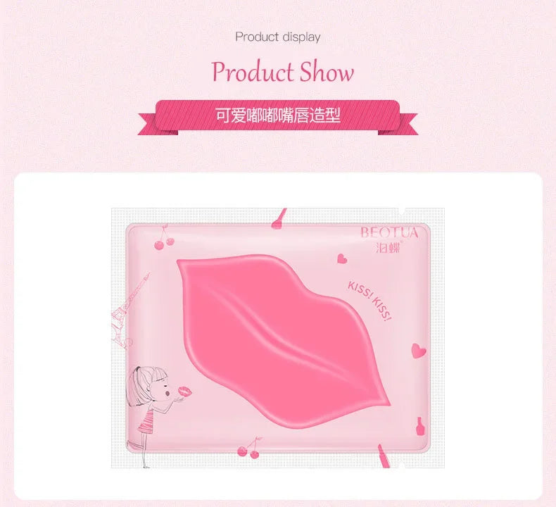Máscara Labial de Colágeno Hidratante Cherry – Brilho & Nutrição