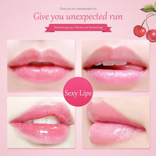 Máscara Labial de Colágeno Hidratante Cherry – Brilho & Nutrição