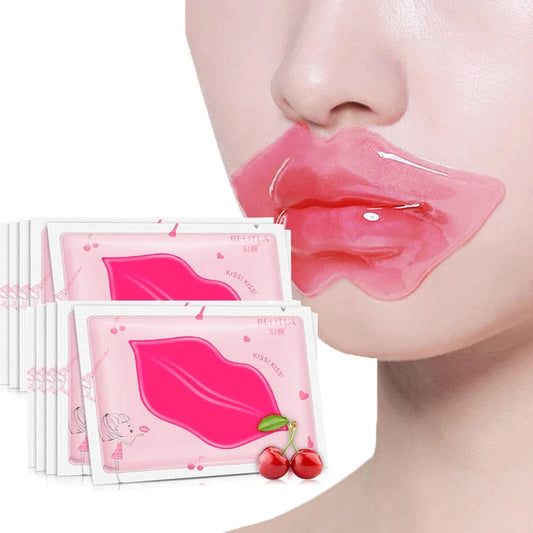 Máscara Labial de Colágeno Hidratante Cherry – Brilho & Nutrição