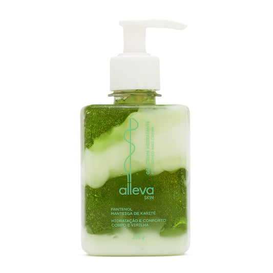 Gel Hidratante de Pistachio and Cream para o Corpo e Virilha Alleva 300g